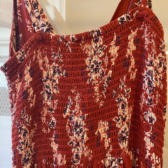 NWOT Angie Floral Front Twist Front Peekaboo Maxi Dress - Picture 2 of 8